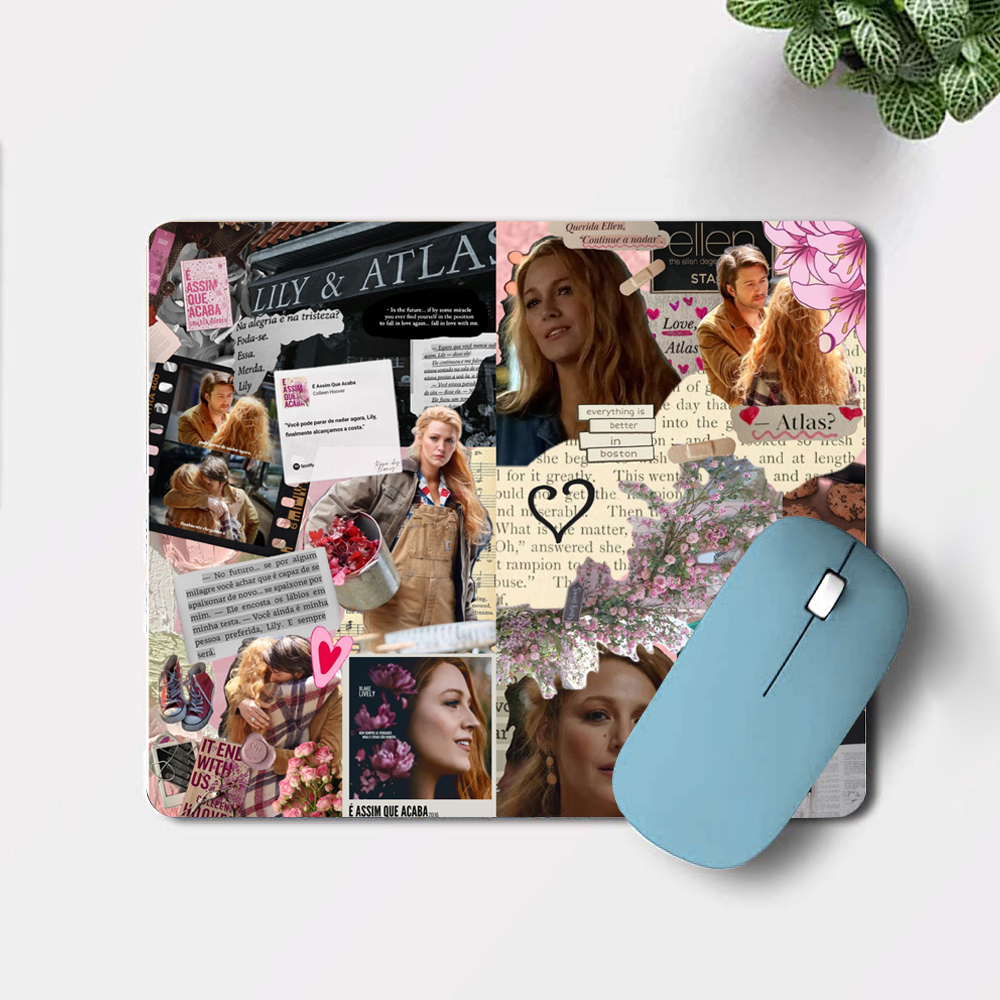 Mouse Pad Personalizado É Assim Que Acaba - Colleen Hoover Lily Atlas