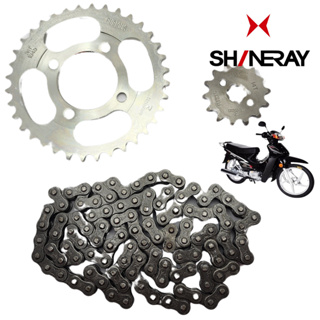 Kit Transmissão Shineray Jet 50 Jet 125 Jet 125SS Phoenix 50 Web 100 - SEM RETENTOR em Oferta na Shopee