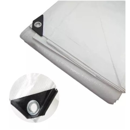 Lona 2x2, 2x3 e 3x5 Metros Reforçada Branca Encerado 150 Micras cobertura piscina