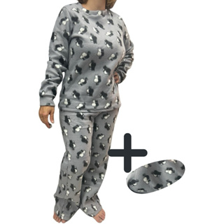 PIJAMA SOFT PLUS SIZE PRESENTE  DIA DAS MAES QUENTINHO INVERNO ESTAMPAS VARIADAS em Oferta na Shopee