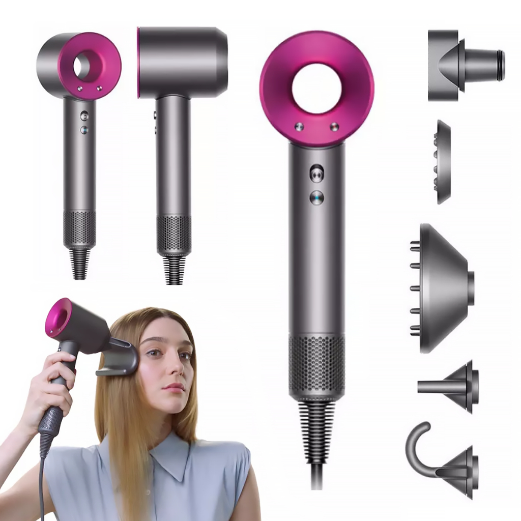 Secador de Cabelo Profissional Supersônico 1600W Secagem Rápida 110V 220V em Oferta na Shopee