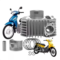 Kit Cilindro Motor Completo Biz 125 Carburada 06/10 Rt Std