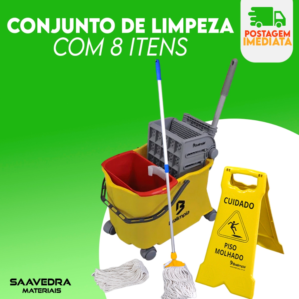 Carrinho De Limpeza Profissional Doblô Flex 30 Litros