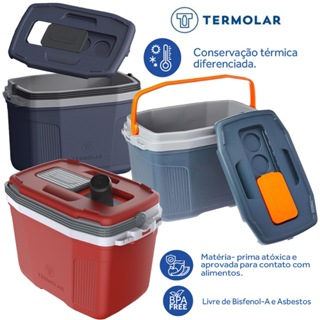 Caixa Cooler Térmico Grande 32 Litros Cabe Até 45 Latas Para Praia Camping Pesca Termolar em Oferta na Shopee