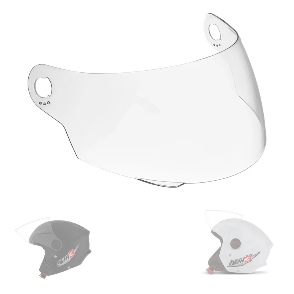 Viseira Cristal Capacete Pro Tork New Atomic / Liberty 3