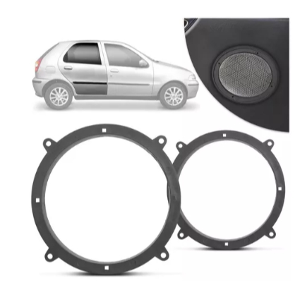 Par Aro Alto Falante Traseiro - Fiat Palio 2001 4 portas - 5' polegadas - SOM52001