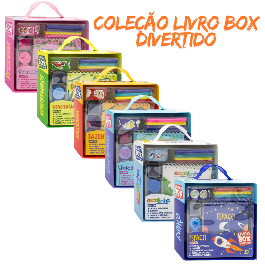 Livro-BOX Divertido! Coleção Atividades Educativo para Crianças
