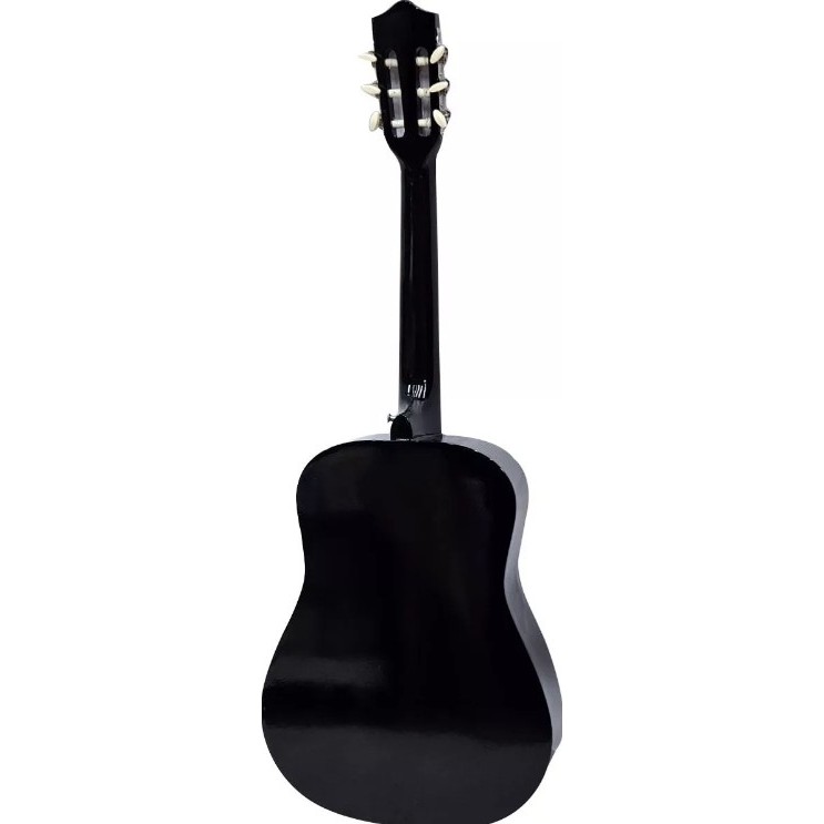 VIOLÃO 38" ACÚSTICO, COM TENSOR E CORDAS DE NYLON, COR PRETO, MODELO 38C-BK — imagem 2 de 2