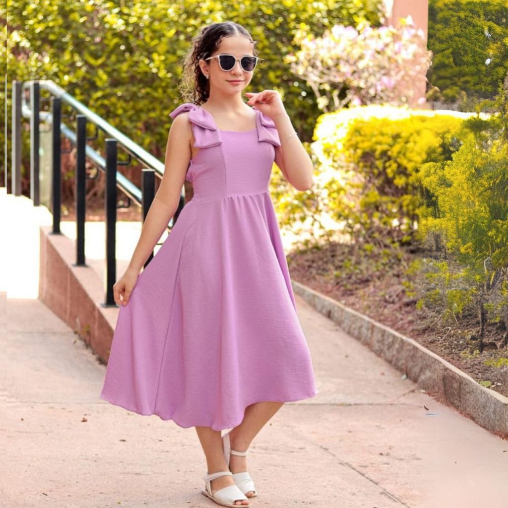 Vestido Menina Infantil Juvenil Festa Midi Premium em Oferta na Shopee