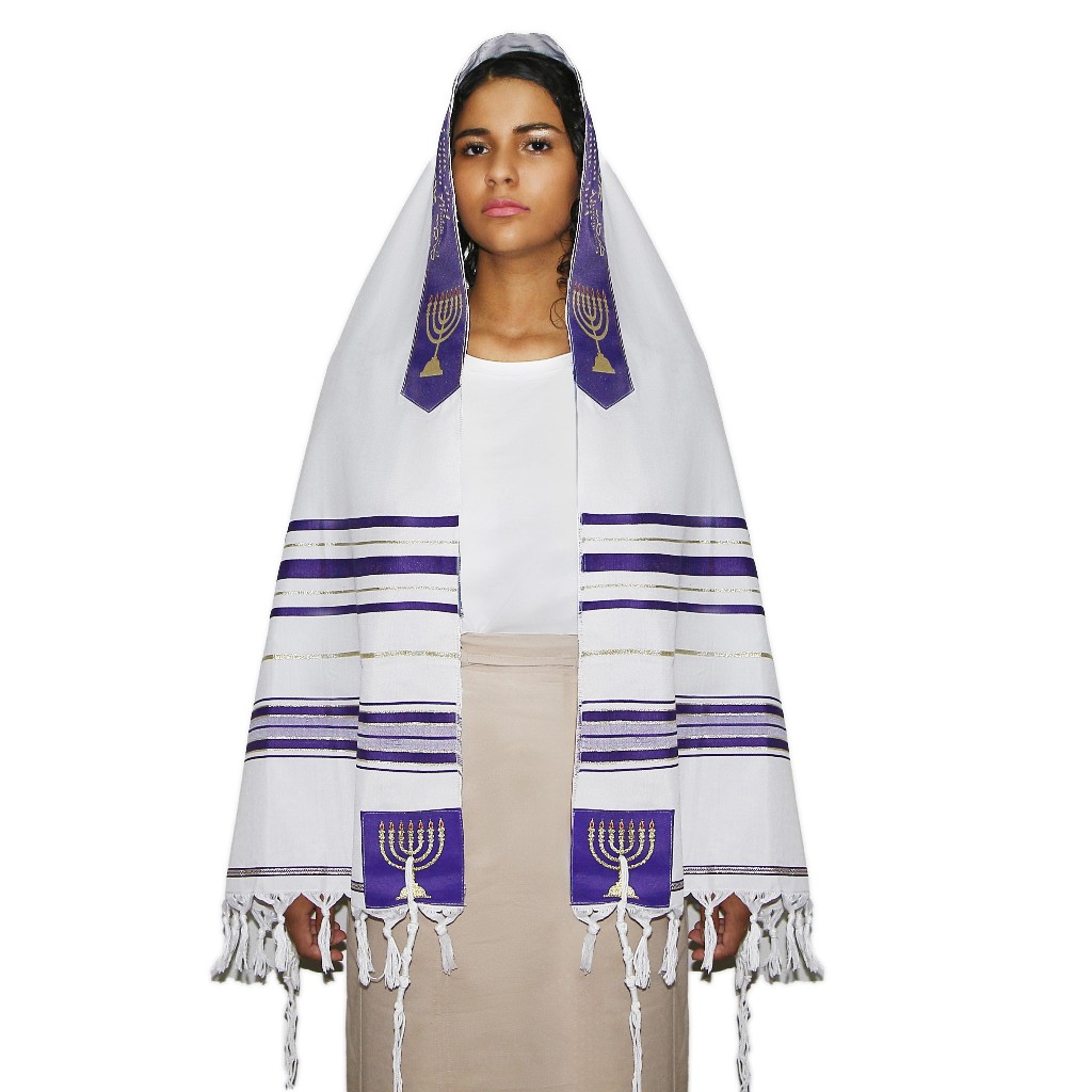 Talit Especial Profeta Isaías Roxo - Importado De Israel ##!