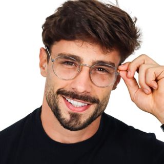 Armação Lux Redonda Para Grau Estiloso Moderno Unissex em Oferta na Shopee