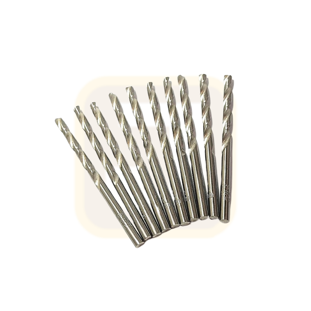 Kit Brocas Aço Rapido HSS Metal Conjunto 10 unidades