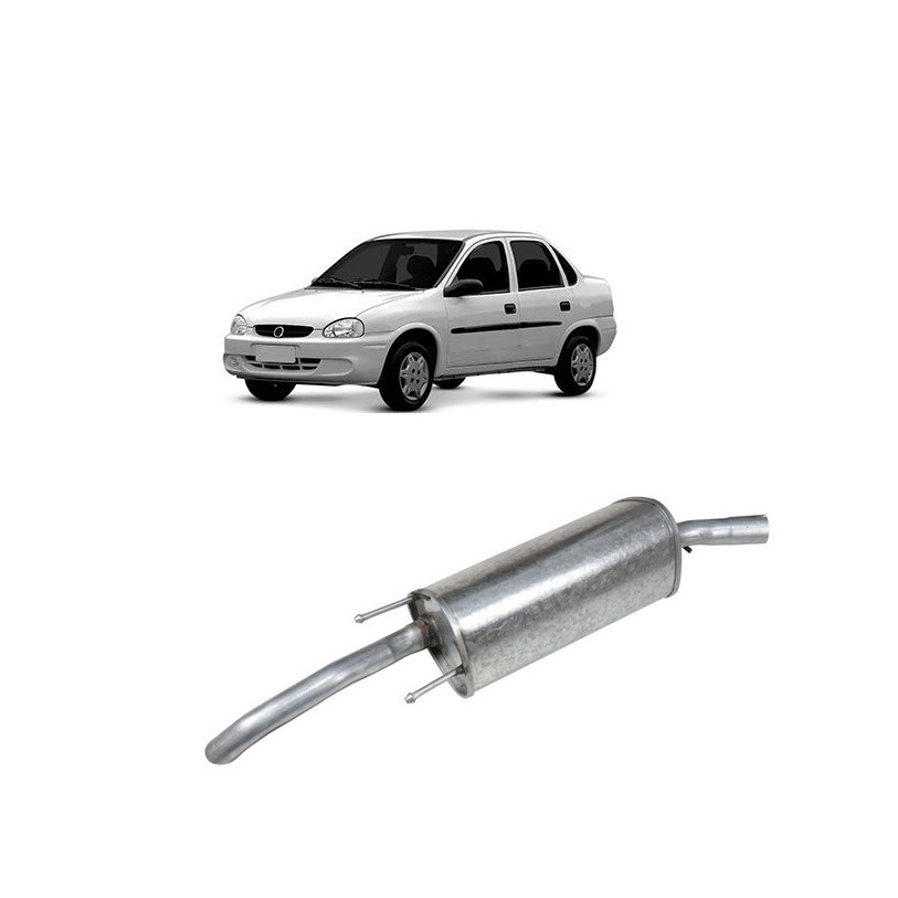 Escapamento Silencioso Traseiro Corsa Sedan 1.0/1.6 2002 2003 2004 em Oferta na Shopee