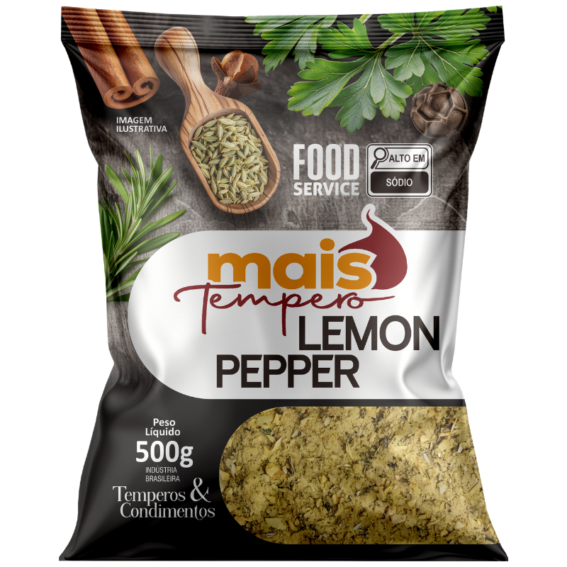 Lemon Pepper 1 Kilo e 500g Mais Tempero Alimentos Linha Premium Mais Temperos - Sabores Da Terra Oficial