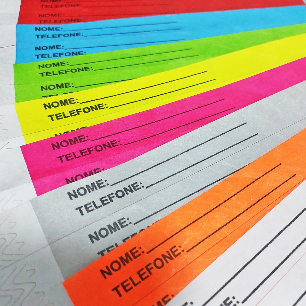 40 Pulseiras de Identificação Para Crianças em Viagens Passeios Parques Praia em Oferta na Shopee