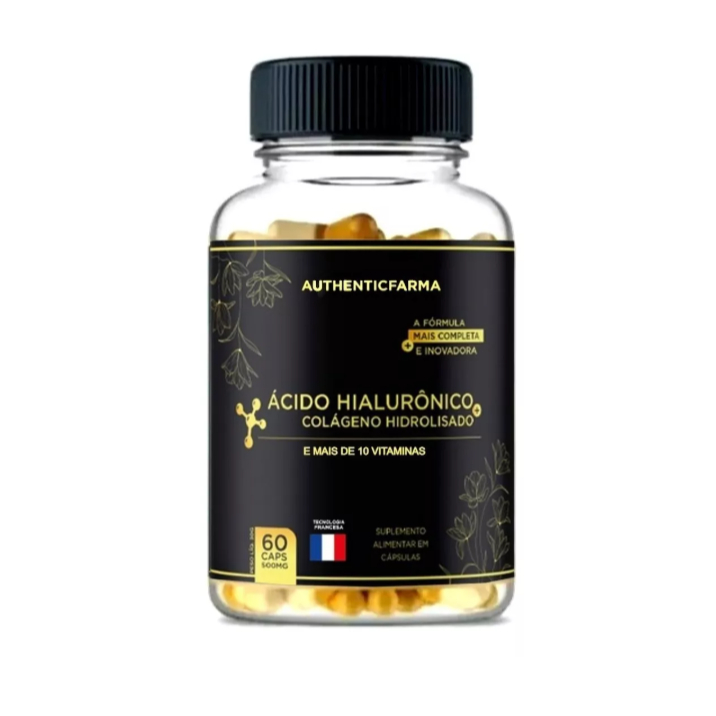 Colágeno Hidrolisado + Ácido Hialurônico 60 Caps -promoção em Oferta na Shopee