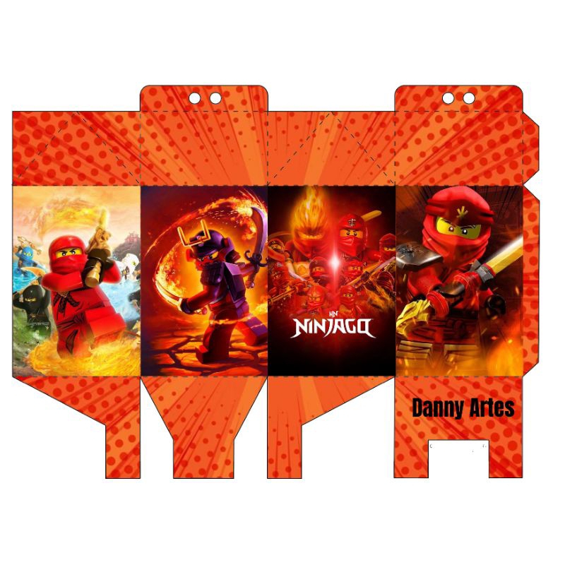 Caixa Milk Personalizada Lego Ninjago
