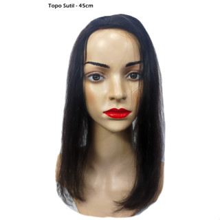 Topo / Franja Grande / Franjão - 30 a 45CM - Cabelo Humano - Esconde falhas em Oferta na Shopee