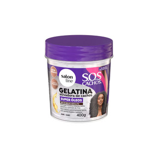 Gelatina Ativadora de Cachos Nutrição SOS Cachos Super Óleos 400g em Oferta na Shopee
