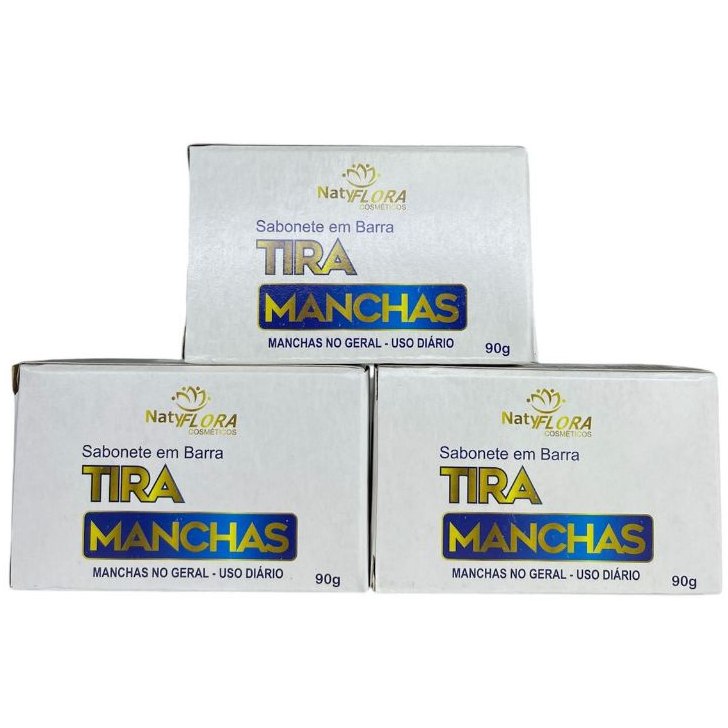 Kit com 3 Sabonete em Barra Tira Manchas em Oferta na Shopee