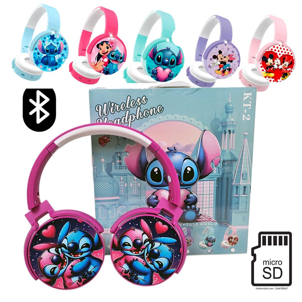 Fone Infantil Bluetooth sem fio Cartão de memoria Super Confortavel