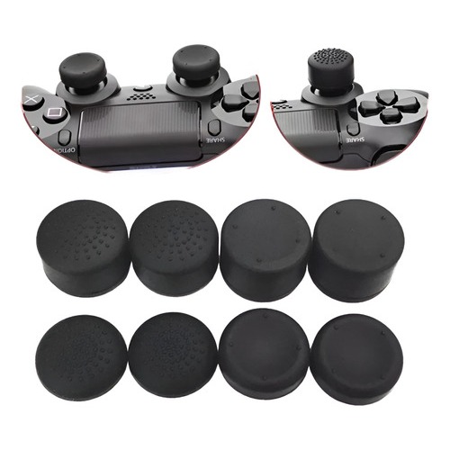 Grips 8 Unidades Protetor de Analógico Para Controles X-Box 360, One, Series, PlayStation 3, 4, 5