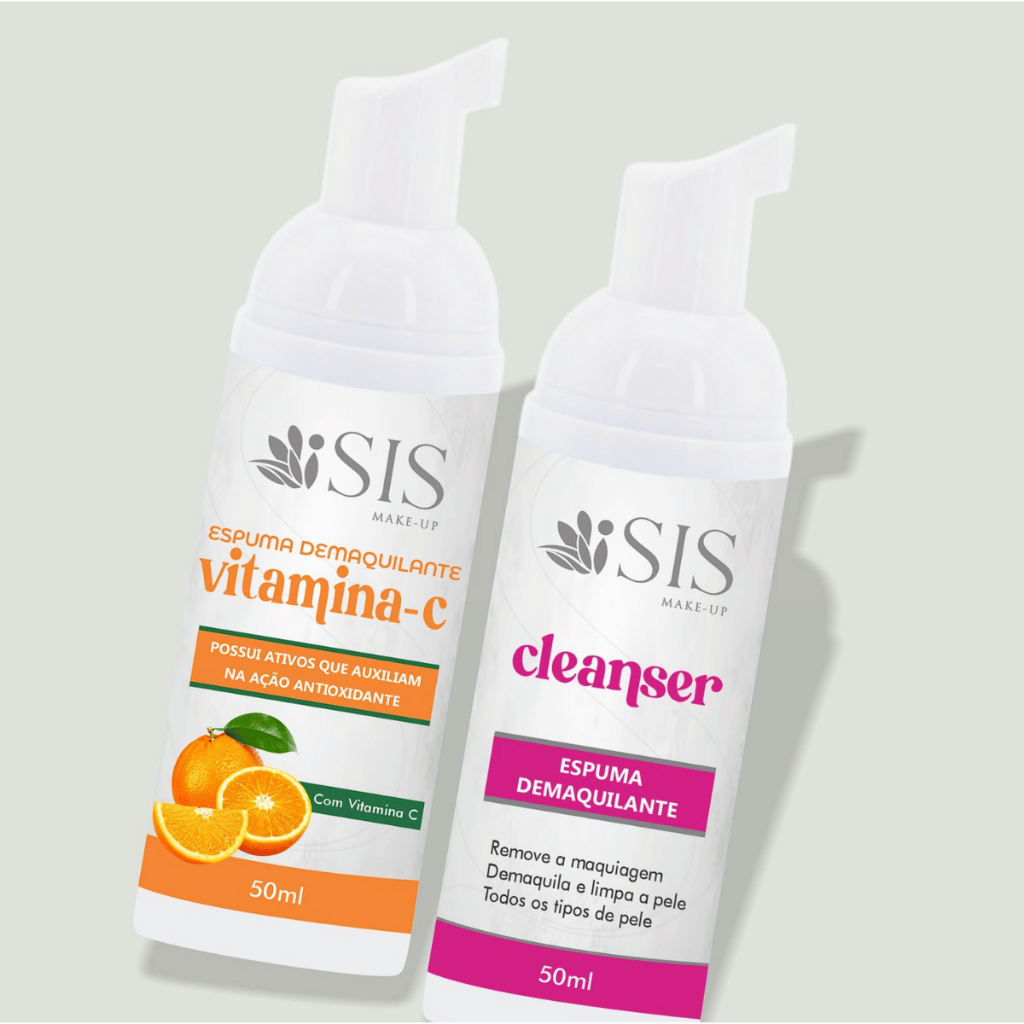 Mousse Micelar Espuma de Limpeza Facial - Demaquilante - Isis Make-up