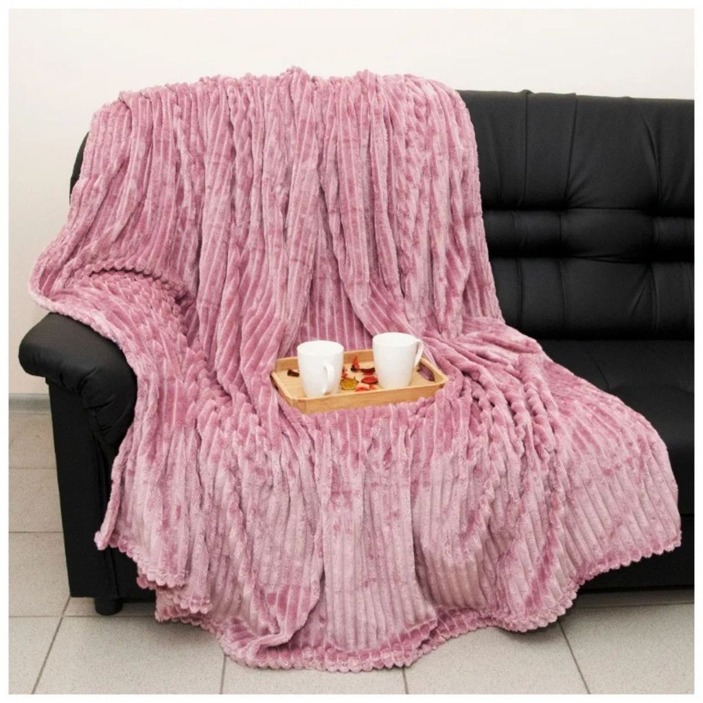 Manta Canelada Casal 2,00 x 1,80 Toque Aveludado em Oferta na Shopee