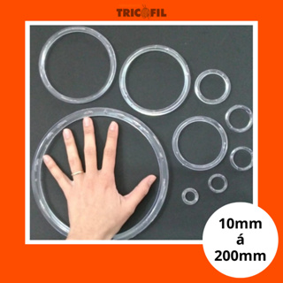 Argola Acrílica Multiuso c/ até 10un | Vários Tamanhos em Oferta na Shopee