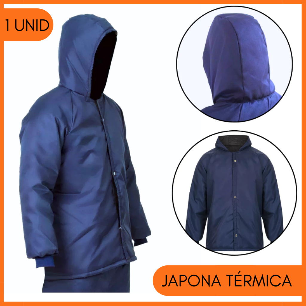 Japona Térmica Quente Frigorífico Nylon Jaqueta Impermeável Inverno Moto -35º