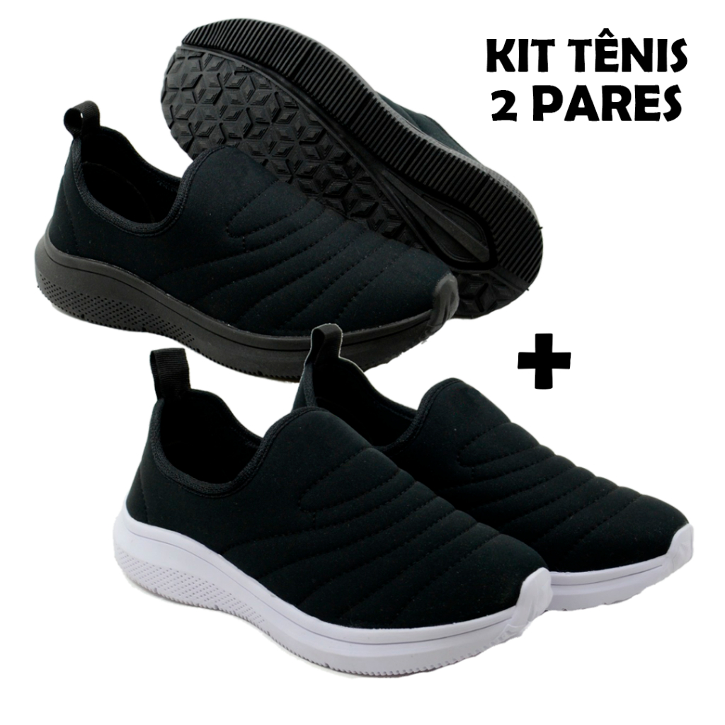 Kit 2 Tênis CALCE FACIL Lançamento Mais Vendido Promoção Oferta