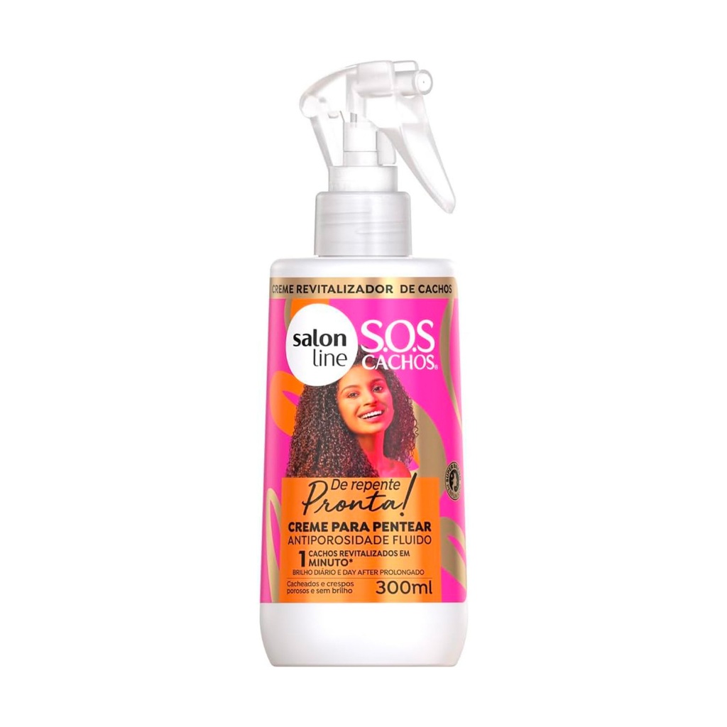Creme para Pentear Fluido SOS Cachos De Repente Pronta 300ml