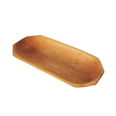 Gamela Pau Madeira Canoa GG para Churrasco