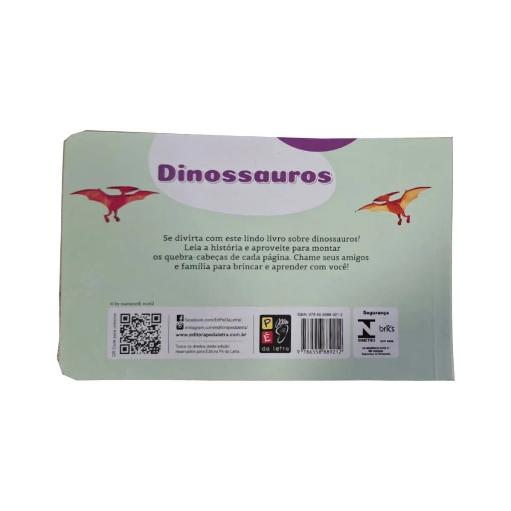 Livro Quebra-cabeça - Dinossauros — imagem 2 de 2