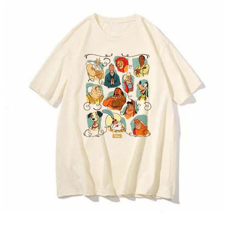 Camiseta Disney Moana Personagens blusa feminina masculina unissex desenhos estampas camisa divertida tshirt filme