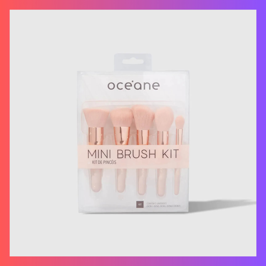 Oceane - Mini Kit com 5 Pincéis - Mini Brush Kit