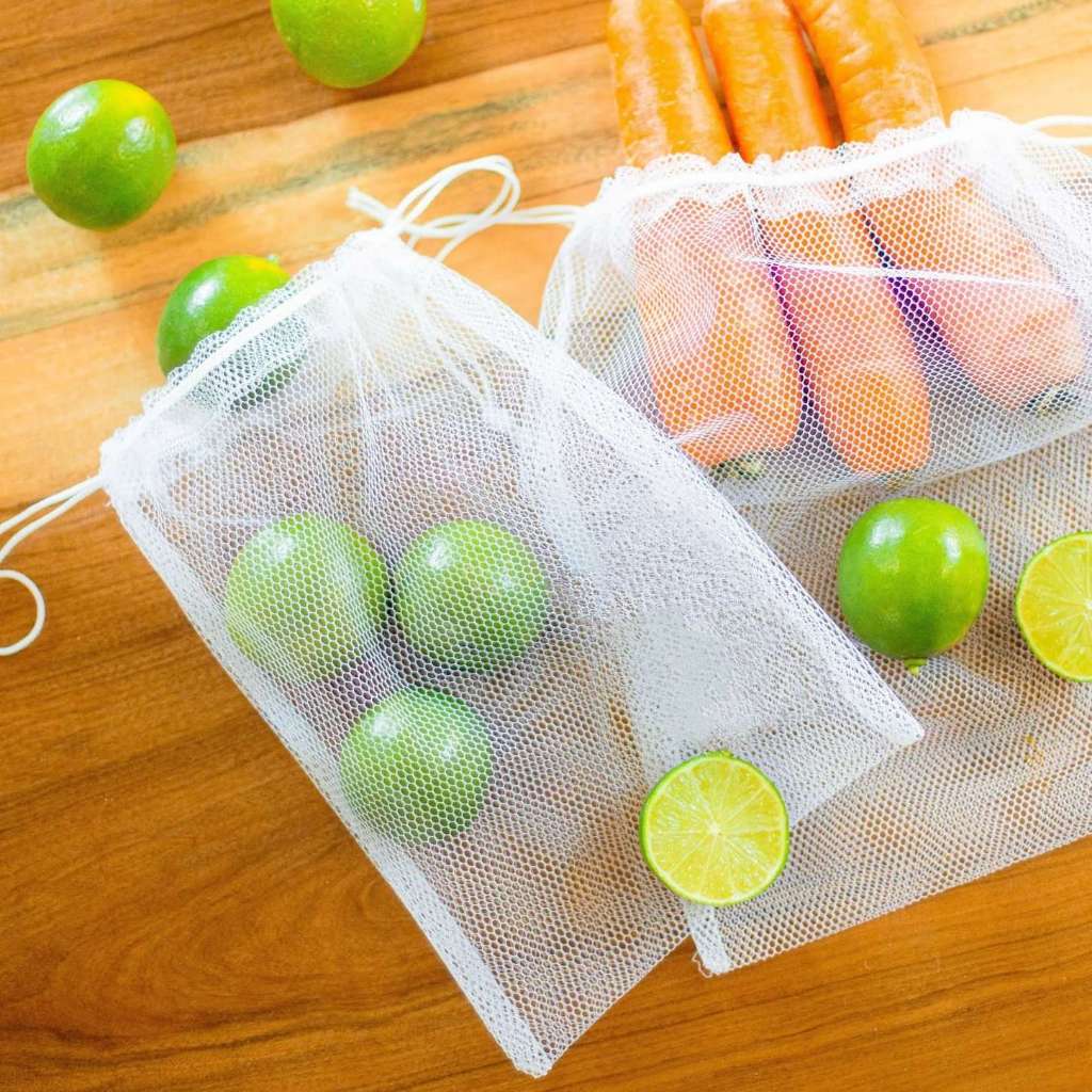 Kit Saquinhos Ecológicos Reutilizáveis - Para Feira, Mercado, Viagem e Organização