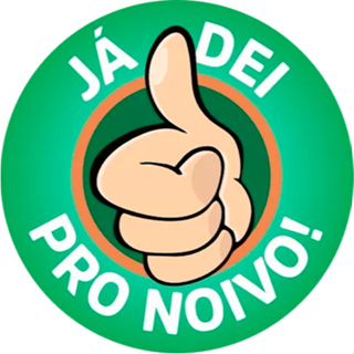 Adesivos Etiquetas para casamento JA DEI PRO NOIVO, não dei pro noivo, momento do corte da gravata para lua de mel 3,5cm em Oferta na Shopee