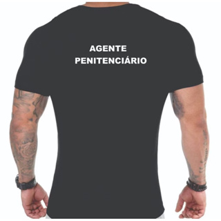 camiseta (agente penitenciário)fresquinha e confortável em Oferta na Shopee
