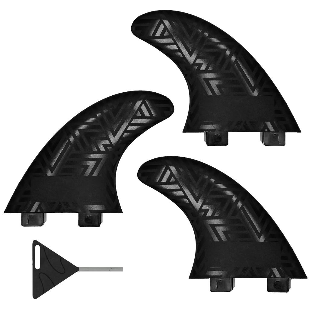 Quilhas Surf M3 + Chave - Jogo de Quilhas Encaixe FCS