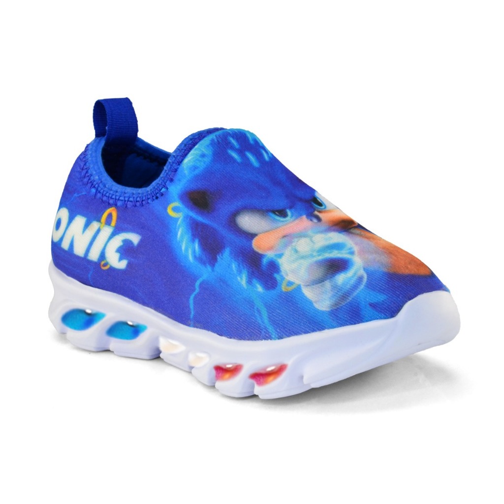 tenis de led infantil masculino sonic calce facil em Oferta na Shopee