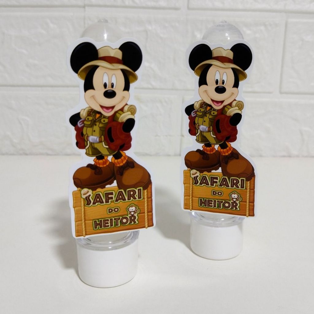 Apliques para Tubetes Safari do Mickey - festa infantil - lembrancinhas personalizadas - lembrancinhas personalizadas