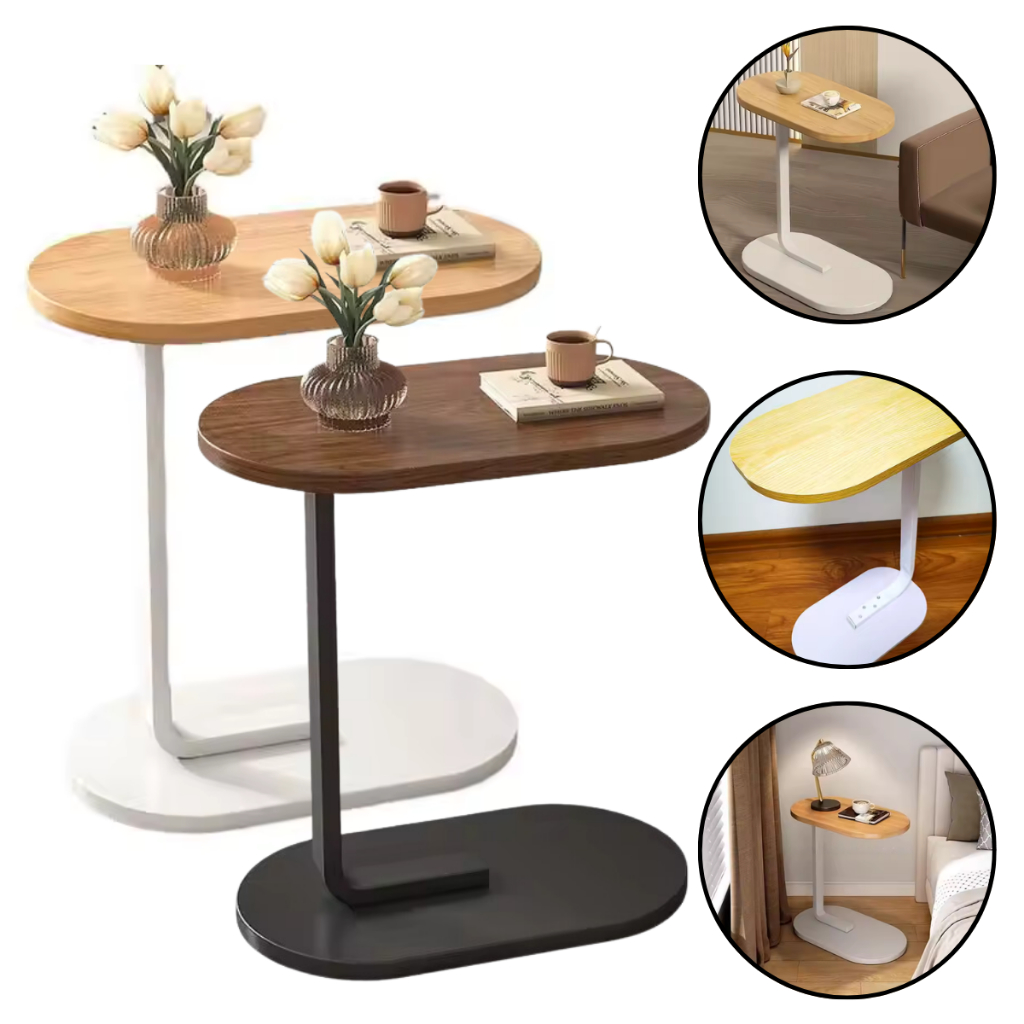 Mesa De Apoio De Canto Lateral Notebook Café Para Sofá Cama