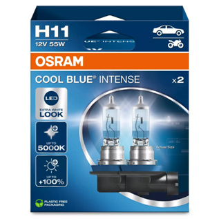 Par Lâmpada Osram Cool Blue Intense H11 5000K 55W 12v em Oferta na Shopee