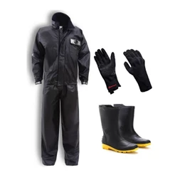 Kit Chuva Moto Motoqueiro Motoboy Capa Alba + Bota Galocha + Luva impermeavel - Proteção Frio, chuva, enxurrada