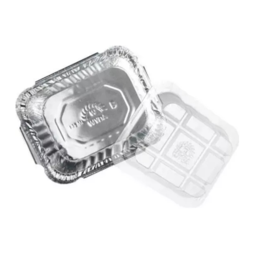 Bandeja Alumínio Wyda 135ml Com 500 Aluminio Com Tampa Pet
