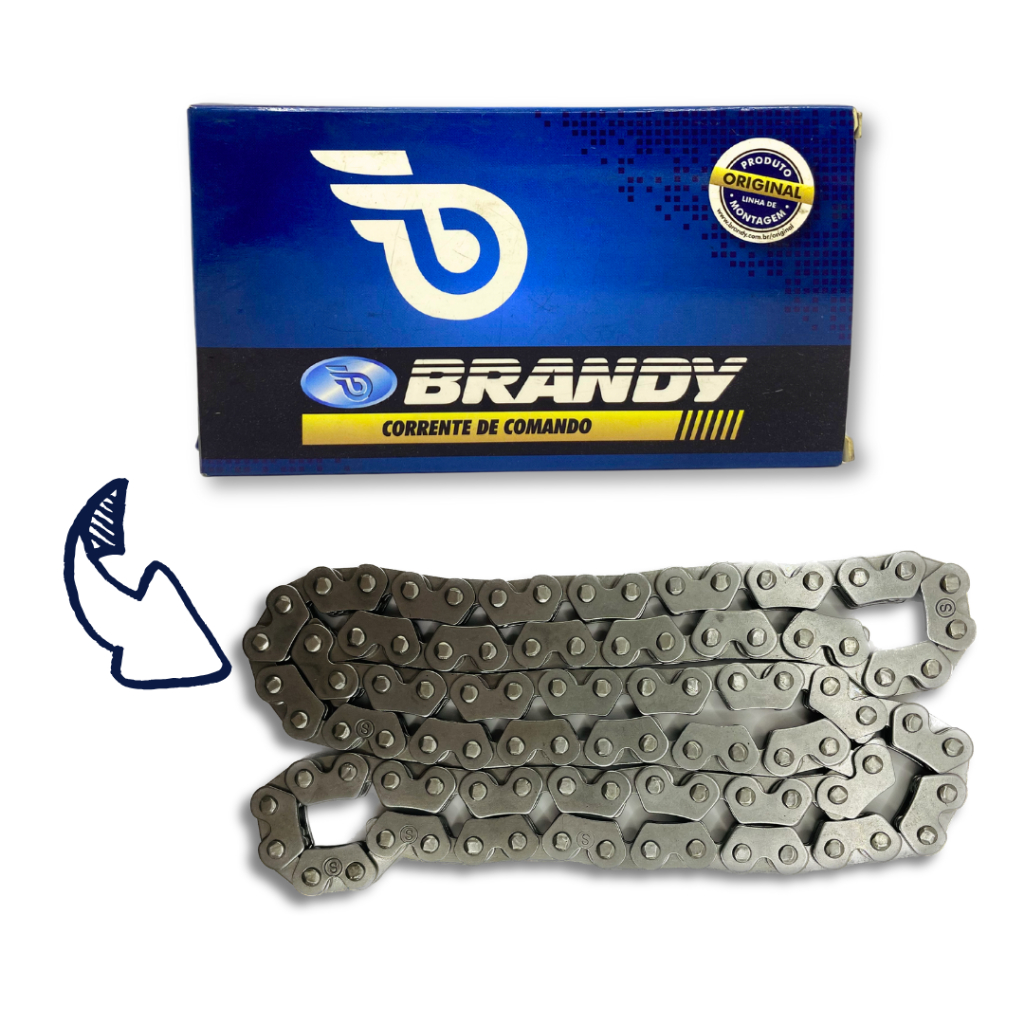 Corrente Comando Brandy Honda Cb 400 Cb 450 4x5x110L