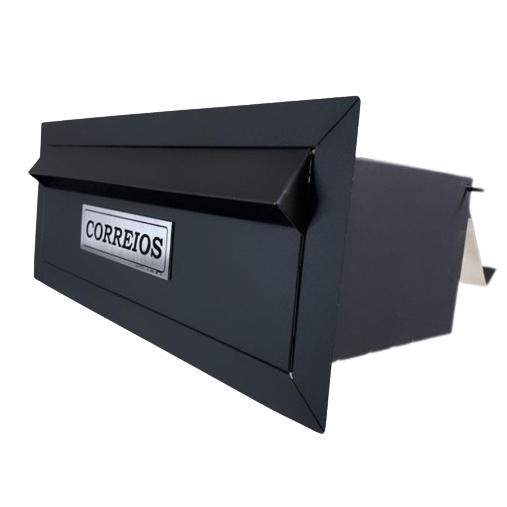 KIT CAIXA DE CORREIO 20P C/ NUMEROS DE INOX 30CM PINTADOS