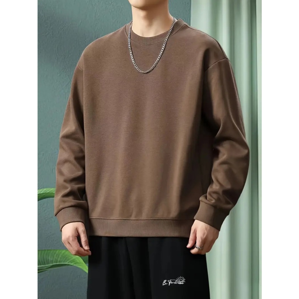 Moletom Casual Masculino Feminino De Manga Longa Unissex Gola Redonda Estilo Americano