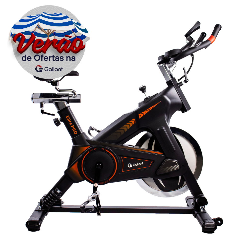 Bicicleta Ergométrica Gallant Elite Pro Spinning Ate 120Kg Mecânica (GSB18HBTA-PT)